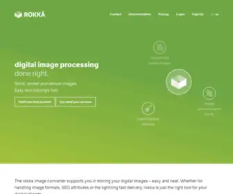 Rokka.io(Rokka is web images done right) Screenshot