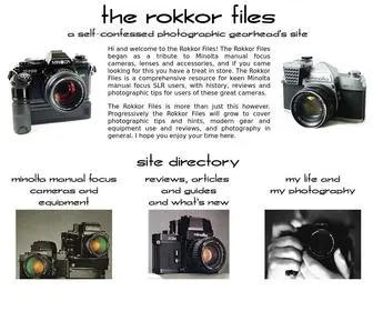 Rokkorfiles.com(The Rokkor Files) Screenshot