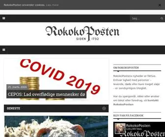 Rokokoposten.dk(Siden 1732 RokokoPosten) Screenshot