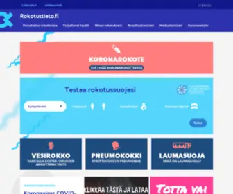 Rokotustieto.fi(Etusivu) Screenshot