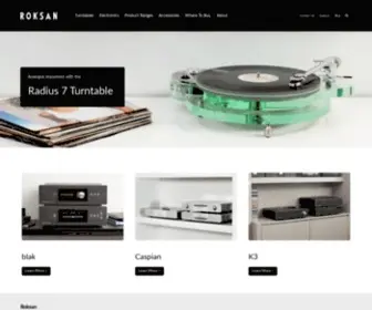 Roksan.co.uk(Hi-Fi, Turntables & Audio Electronics) Screenshot