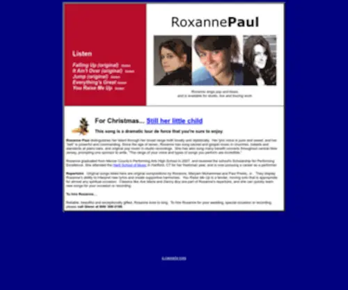 Roksi.com(Roxanne Paul) Screenshot