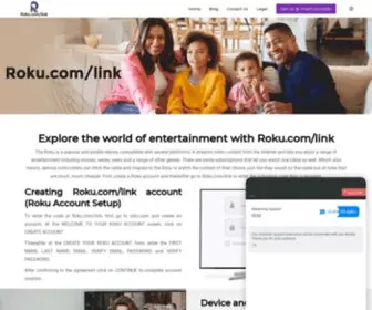 Rokulinkentercode.com(Complete the Roku.com/link Account Setup) Screenshot