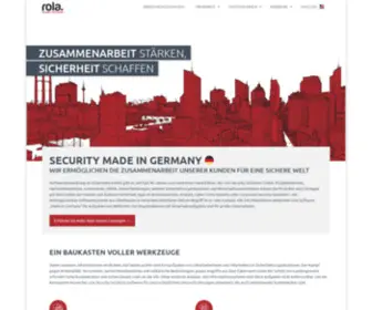 Rola.com(Rola Security Solutions GmbH) Screenshot