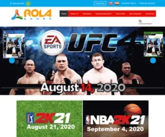 Rolagames.com(Video Game Wholesale) Screenshot