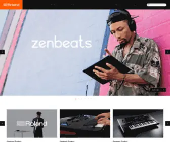 Roland.co.jp(Roland) Screenshot