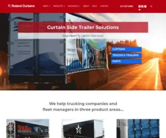 Rolandcurtains.com(Roland Curtain Side Trailers) Screenshot