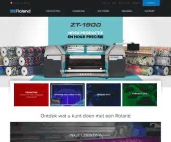 Rolanddg.be(Professionele Printers voor de zakelijke markt) Screenshot