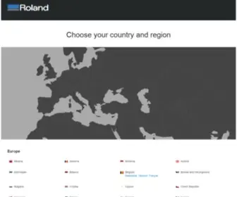 Rolanddg.eu(Roland DG in EMEA) Screenshot