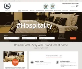 Rolandhotel.com(Best Kolkata hotel among 3 star economy hotels in Kolkata) Screenshot