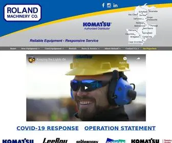 Rolandmachinery.com(Roland Machinery Company) Screenshot