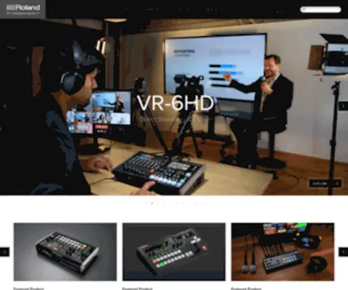 Rolandsystemsgroup.com(Roland Professional A/V) Screenshot