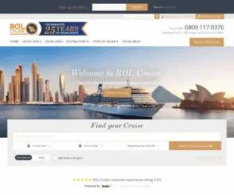 Rolcruise.co.uk(Cruise Deals 2021 & 2022) Screenshot