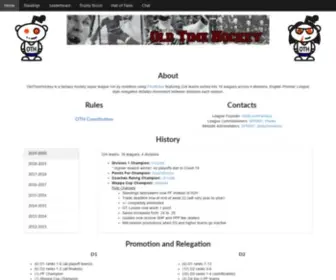 Roldtimehockey.com(Old Time Hockey) Screenshot