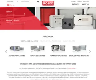 Rolec-USA.com(Electronic Enclosures & Suspension Arms) Screenshot