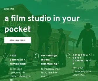 Rolecall.co(A film studio in your pocket) Screenshot