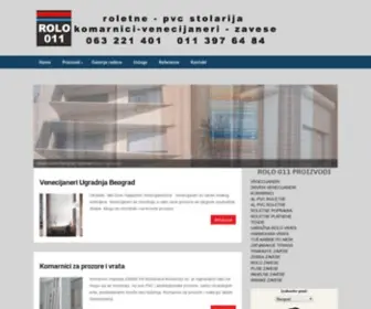 RoletneipVcstolarija.com(Venecijaneri Roletne Komarnici Beograd) Screenshot