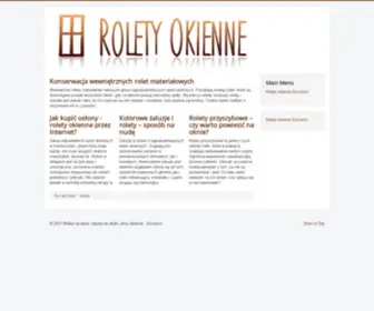 Rolety-Okienne.eu(Rolety na okna) Screenshot