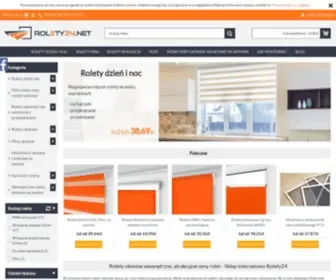 Rolety24.net(Rolety okienne wewnętrzne materiałowe we wzory) Screenshot