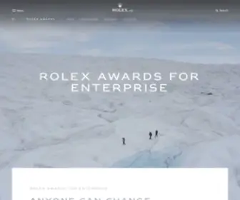 Rolexawards.com(Rolex Awards) Screenshot
