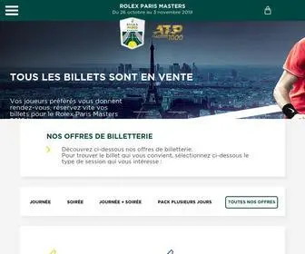 Rolexparismasters.com(Site officiel du Rolex Paris Masters) Screenshot
