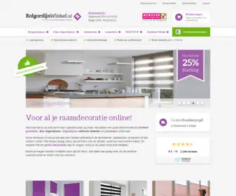 RolgordijNwinkel.nl(Voor al je raamdecoratie op maat) Screenshot