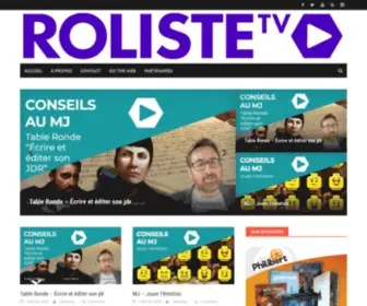 Rolistetv.com(Podcast vidéo spécialisé dans le Jeux de Rôles papier (JDR)) Screenshot