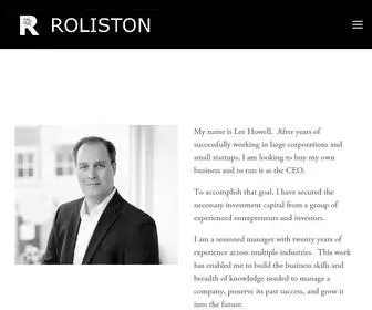 Roliston.com(ROLISTON) Screenshot