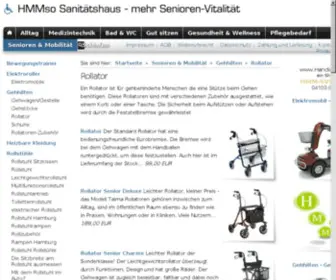 Rollator-Gehwagen.org(Rollatoren Gehwagen Gehhilfen Gehgestelle) Screenshot