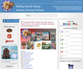 Rolldicetakenames.com(Gaming Podcast RDTN Episode 318) Screenshot