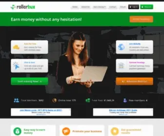 Rollerbux.com(RollerBux) Screenshot