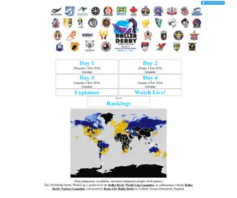 Rollerderbyworldcuplive.com(Roller Derby World Cup 2018 Schedules and Real) Screenshot