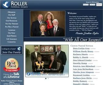 Rollerfuneralhomes.com(Roller Funeral Homes (Home Office)) Screenshot