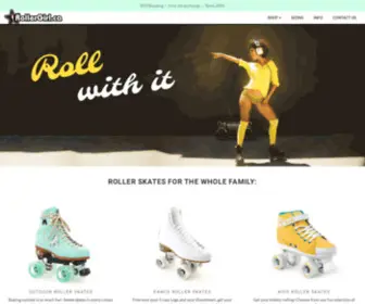 Rollergirl.ca(Roller skates for the whole family) Screenshot