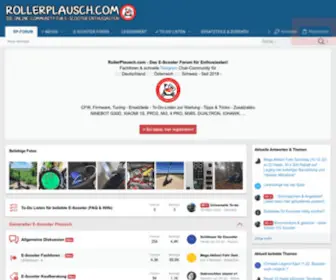 Rollerplausch.com(Das e) Screenshot