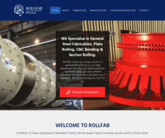 Rollfab.co.za(Fabrication Specialists) Screenshot