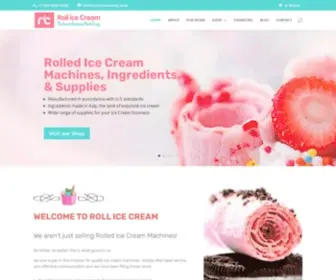 Rollicecream.com(Roll Ice Cream) Screenshot