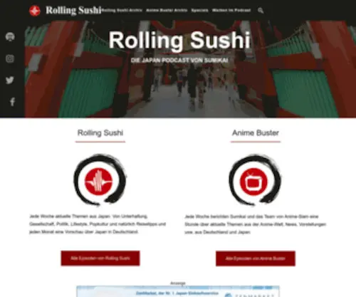 Rolling-Sushi.de(Jede Woche eine Episode des Podcast Rolling Sushi) Screenshot