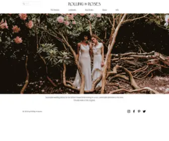 Rollinginroses.co.uk(Ethical Bridalwear) Screenshot