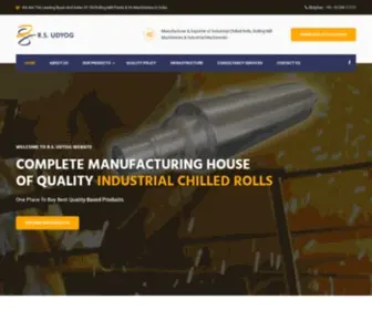 Rollingmillindia.com(Udyog is a leading manufacturer & exporter of Rolling mill rolls) Screenshot