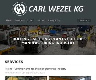 Rollingmills.com(Carl Wezel KG) Screenshot