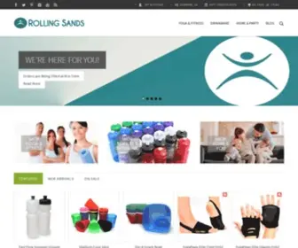 Rollingsandsharmony.com(Shop Rolling Sands for Specialty Extra Large Yoga Mats) Screenshot