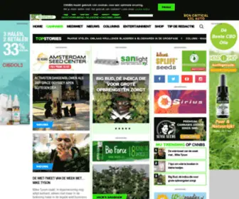 Rollingstoned.nl(Het eerste en leukste online cannabis nieuws en lifestyle magazine van Nederland) Screenshot