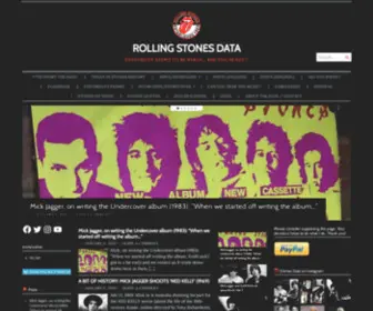 Rollingstonesdata.com(ROLLING STONES DATA) Screenshot