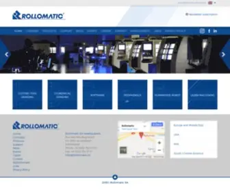 Rollomatic.ch(Precision CNC machines for cutting tools) Screenshot