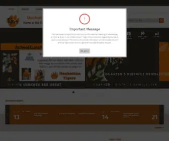 Rollontigers.org(Manhattan School District #3) Screenshot