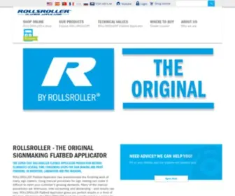 Rollsroller.com(The Original Flatbed Applicator for Sign Making) Screenshot