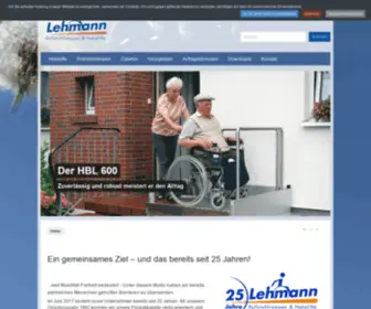 Rollstuhlrampen.de(Lehmann Rollstuhlrampen & Hebelifte) Screenshot