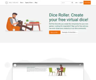 Rollthedice.online(Dice roller and personalized dice generator) Screenshot