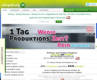 Rollupdruck24.at(Onlineshop für Rollups) Screenshot